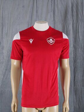 Team Canada Rugby Jersey - Home Red Jersey by Macron - Men's Medium